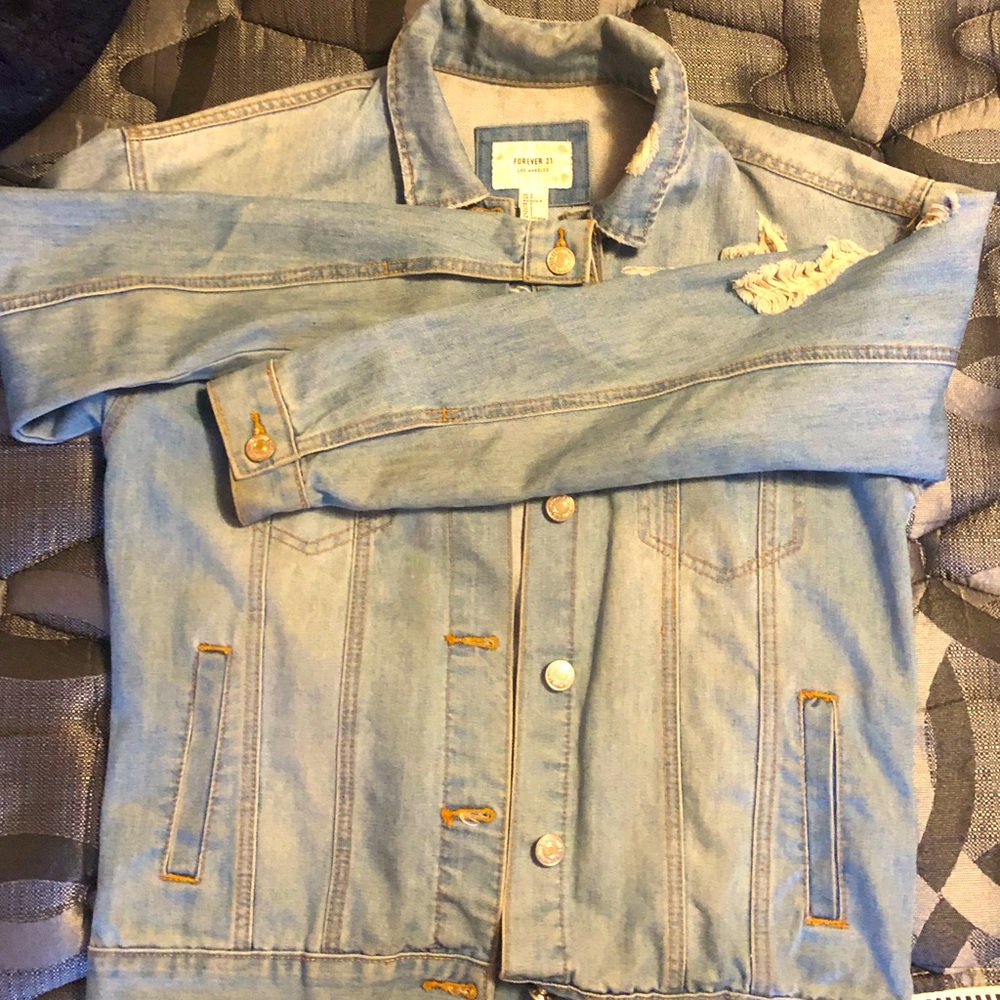 distressed jeans jacket
